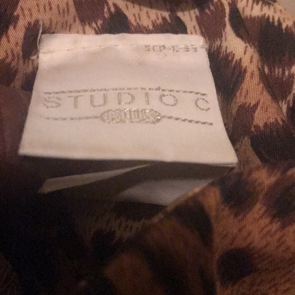 Cato brand..leopard print dress..beautiful..stretchy and very comfortable..EUC - Picture 2 of 3